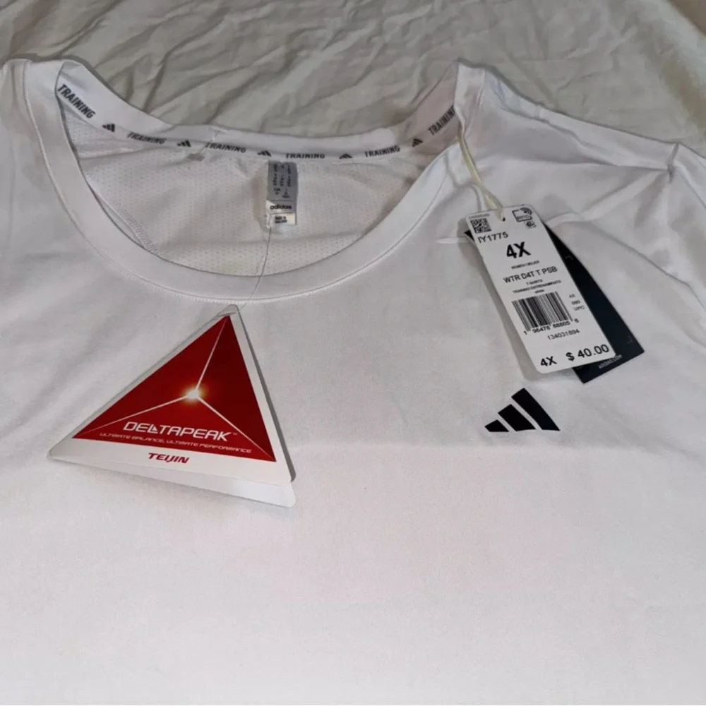 Adidas Men's D4M Training T-Shirt Short Sleeve 4XL White